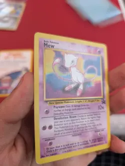 Mew WOTC Black Star Promo 8 Pokemon Card Plus Insert Excellent Condition - Image 3
