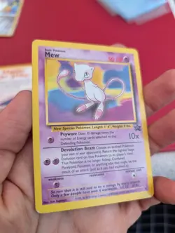 Mew WOTC Black Star Promo 8 Pokemon Card Plus Insert Excellent Condition - Image 5