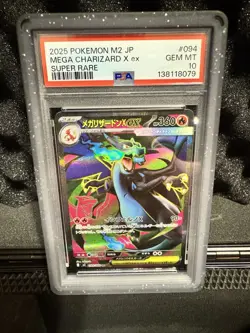 Pokemon Charizard V & Mega Charizard X ex Super Rare Foil Card Lot PSA 10 & Raw - Image 1