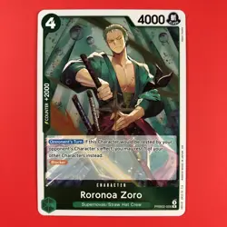 One Piece CCG | (Roronoa Zoro | PRB02-006) | The Best Rare English Card TCG Foil - Image 1