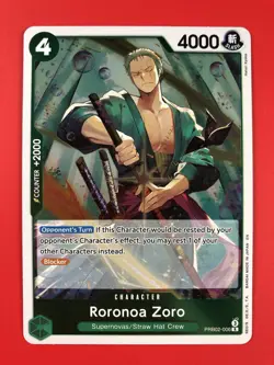 One Piece CCG | (Roronoa Zoro | PRB02-006) | The Best Rare English Card TCG Foil - Image 2