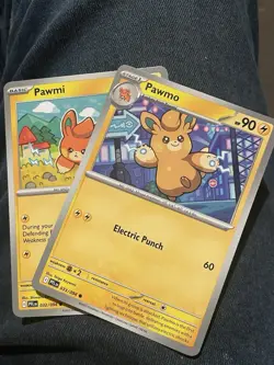 Pawmi 032/094 & Pawmo 033/094 - Phantasmal Flames [NM] 2x Card Lot - Image 1