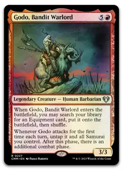 Godo, Bandit Warlord #227 (Foil) (NM) Commander Masters CMM Magic MTG - Image 1