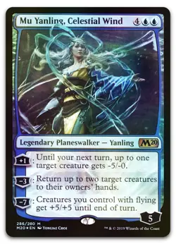 Mu Yanling, Celestial Wind #286 (Foil) (NM) Core Set 2020 M20 Magic MTG - Image 1