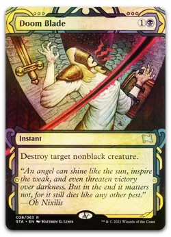 Doom Blade (Foil Etched) #28 (NM) Strixhaven STA Magic MTG - Image 1