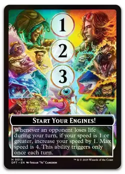 Start Your Engines! // Max Speed #14 (Foil) (NM) Aetherdrift DFT Magic MTG - Image 1