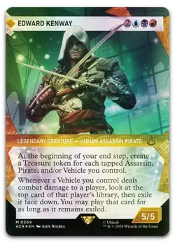 Edward Kenway (Showcase) (Textured Foil) #269 NM Assassin's Creed ACR Magic MTG - Image 1