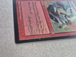 GOLD SIGNED UNPLAYED NM Magic MTG Mirage Final Fortune D. ALEXANDER GREGORY VTG - Image 3