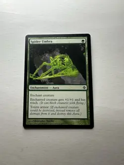Spider Umbra LP Rise of the Eldrazi Magic The Gathering Mtg Lightly Played - Image 1