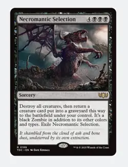 Necromantic Selection | MTG Tarkir Black Rare Sorcery Board Wipe Reanimate | NM - Image 1