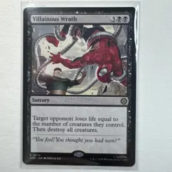 Marvel MTG Villainous Wrath Rare Board Wipe SPM EN Pack Fresh NM - Image 3