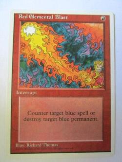 MTG Red Elemental Blast Fourth Edition 4th Light Play!! - Image 1