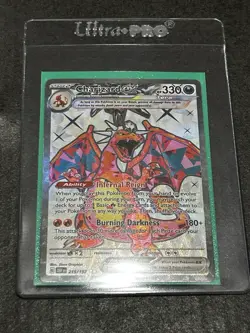 Pokemon TCG Charizard EX Obsidian Flames 215/197 Near Mint Condition - Image 1