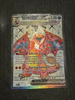 Pokemon TCG Charizard EX Obsidian Flames 215/197 Near Mint Condition - Image 3