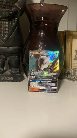 Pokemon Alolan Marowak GX Full Art Promo Black Star Holo SM187 200 HP - Image 1