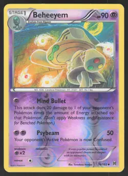 Beheeyem 74/162 Reverse Holo Pokemon TCG XY BREAKthrough LP - Image 1
