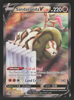 Sandaconda V 252/264 Pokemon TCG Fusion Strike NM - Image 1