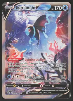 Lumineon V 156/172 Alternate Art Pokemon TCG Brilliant Stars NM - Image 1