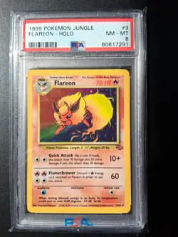 Pokemon Jungle & Black Star Promo Holo Lot PSA 8 Jolteon Flareon Vaporeon Eevee - Image 4