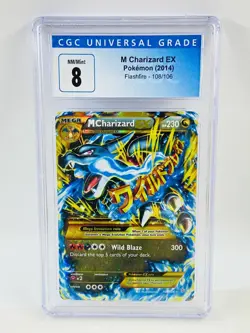 2014 Pokemon Flashfire M Charizard EX #108 CGC 8 - Image 1