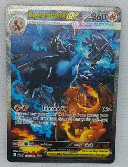 Mega Charizard X ex 2025 Pokemon Phantasmal Flames Special Illustration Rare SIR - Image 1