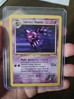 Sabrina's Haunter 55/132 Gym Challenge Regular Pokemon TCG - Image 1