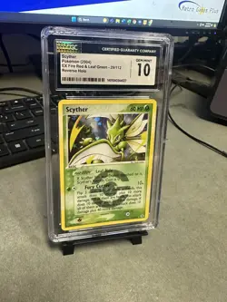 2004 Pokemon EX Fire Red Leaf Green Scyther Reverse Holo #29 CGC 10 Gem Mint - Image 1