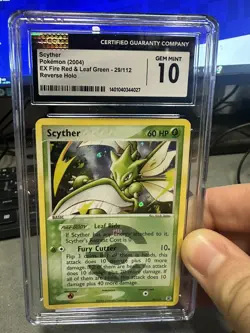 2004 Pokemon EX Fire Red Leaf Green Scyther Reverse Holo #29 CGC 10 Gem Mint - Image 2