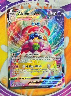 🔥Pokemon TCG Alcremie VMAX Champion's Path 023/073 Holo Ultra Rare Full Art📈 - Image 3