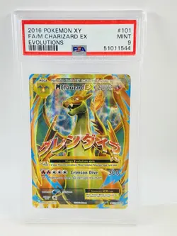 2016 Pokemon XY FA/M Charizard EX Evolutions #101 PSA 9 - Image 1