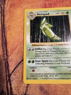 Shadowless Metapod | Base Set 54/102 | Vintage WOTC Gen 1 Pokemon - Image 3