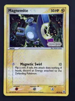 SWIRL Magnemite 59/92 Legend Maker Reverse Holo LP Pokemon TCG - Image 1