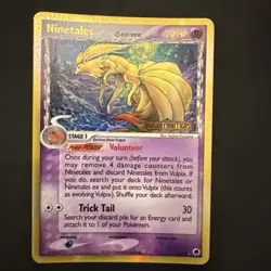 2006 POKEMON EX DRAGON FRONTIERS NINETALES REVERSE FOIL 8/101: LP - Image 1