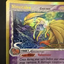 2006 POKEMON EX DRAGON FRONTIERS NINETALES REVERSE FOIL 8/101: LP - Image 5