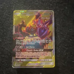 Pokemon Naganadel & Guzzlord GX Ultra Rare 223/236 SM-Cosmic Eclipse Holo - Image 1