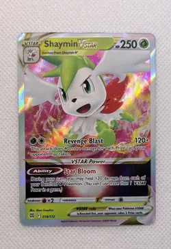 2022 Pokemon Shaymin VSTAR 014/172 Brilliant Stars Holo Pokemon Tcg - Image 1