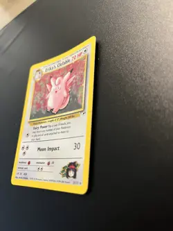 Erika's Clefable 3/132 Gym Heroes Holo Rare Vintage Pokemon Rare HP - Image 3