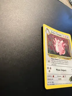 Erika's Clefable 3/132 Gym Heroes Holo Rare Vintage Pokemon Rare HP - Image 4