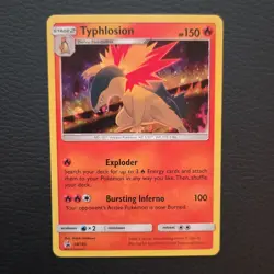 Pokemon Typhlosion SM185 Promo Holo Stage 2 150 HP Bursting Inferno SM - Image 1
