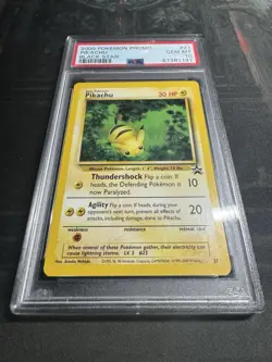 2000 Pokemon Black Star Promo Pikachu #27 PSA 10 - Image 5