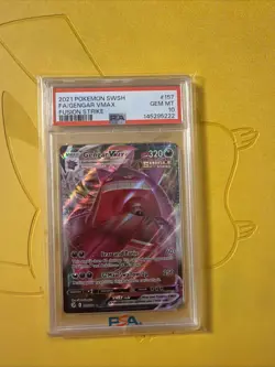 2021 Pokemon SWSH Fusion Strike Gengar VM #157/264 PSA 10 - Image 1