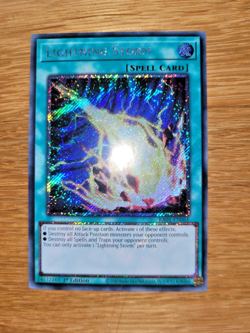 Yugioh Lightning Storm RA01-EN061 Platinum Secret Rare English 1st Edition - Image 1