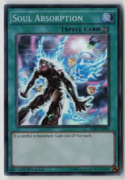 Yugioh Soul Absorption THSF-EN049 1st Edition Super Rare NM - Image 1