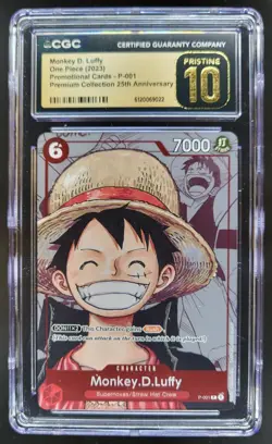 2022 One Piece Premium 25th Anniver Monkey D. Luffy Promo CGC 10 PRISTINE A PT - Image 1