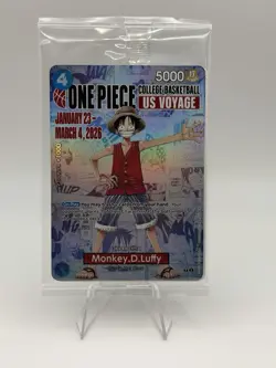 Monkey .D .Luffy P-055 One Piece College Basketball US Voyage 2026 Promo Sealed - Image 1