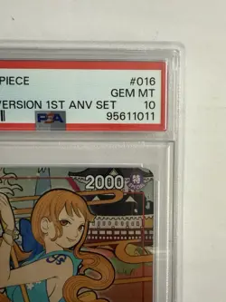 One Piece PSA 10 Nami OP01-016 English Version 1st Anniversary Set - Image 4