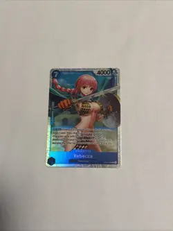 NM Rebecca OP10-058 SR Foil Royal Blood One Piece Ccg Bandai English FAST - Image 1