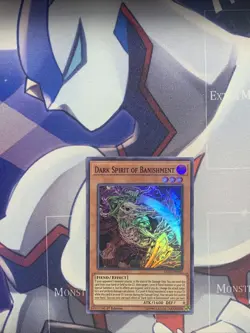 Yu-Gi-Oh Card - LED5-EN002 - DARK SPIRIT OF BANISHMENT (super rare holo) NM/Mint - Image 1