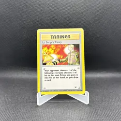 Trainer Lt. Surge’s Treaty 112/132 | Pokemon Cards TCG: Base Set 1999 LP - Image 1