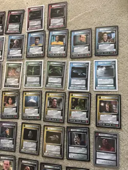 Star Trek CCG 1E Lot of 100 Rare Cards! NO DUPES!! Tuvok The Doctor Martok - Image 2